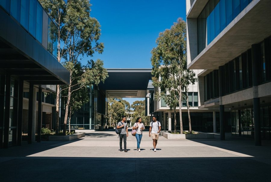 Students studying in Australia