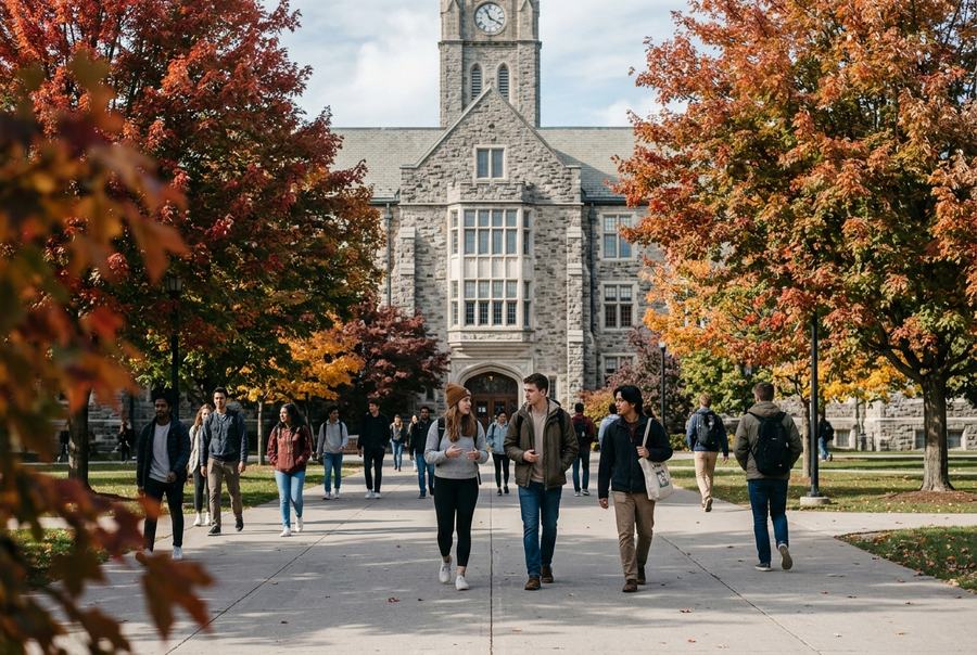 Students studying in Canada