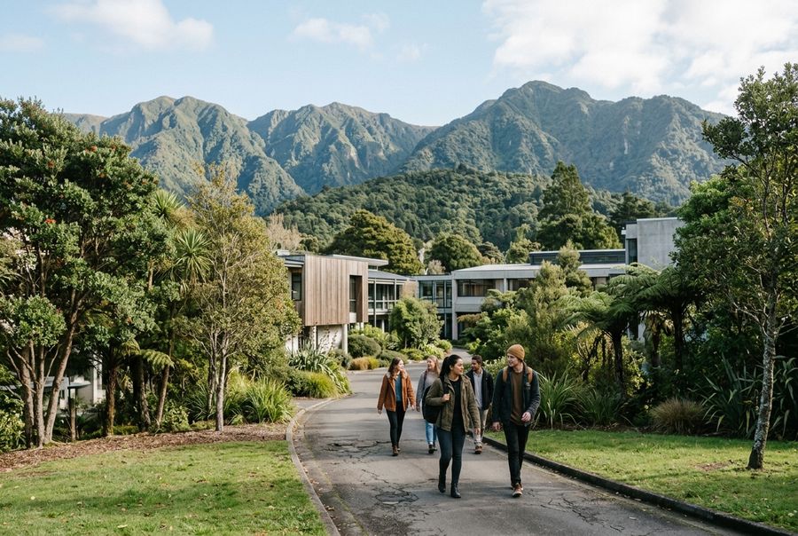 Students studying in New Zealand